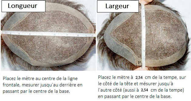 Base size of a hair system